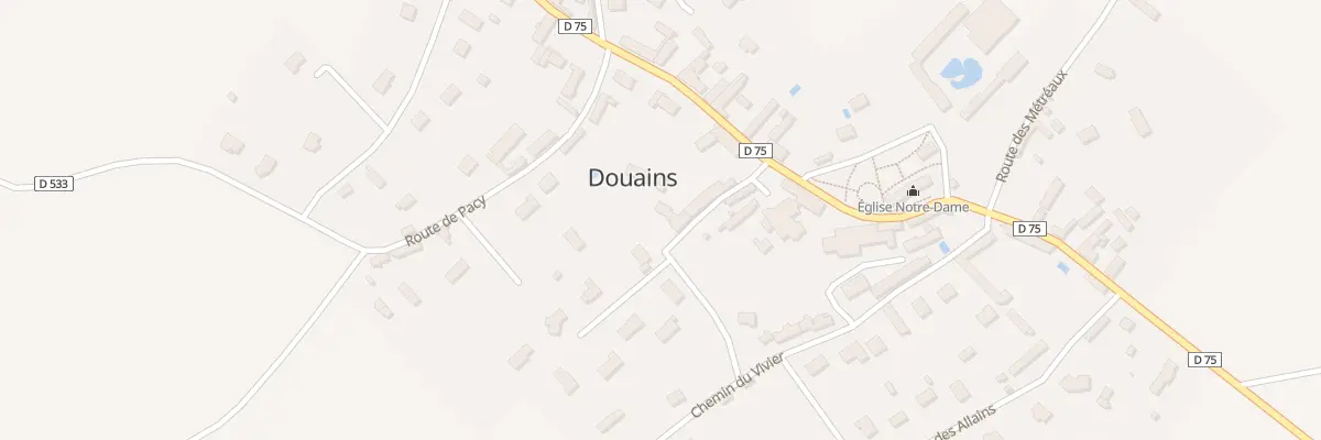 Plan du 2 Rue Gloriette à Douains