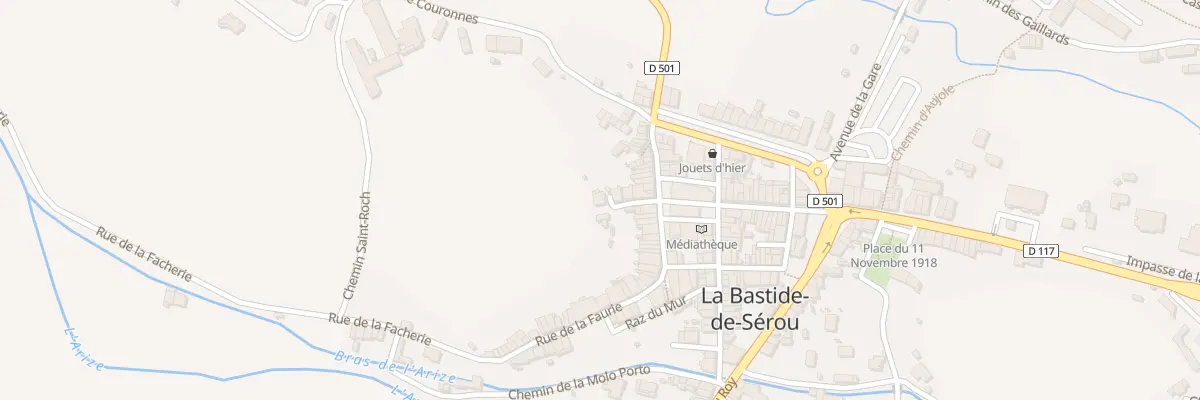 Plan du 9 Rue du Chateau à La Bastide-de-Sérou