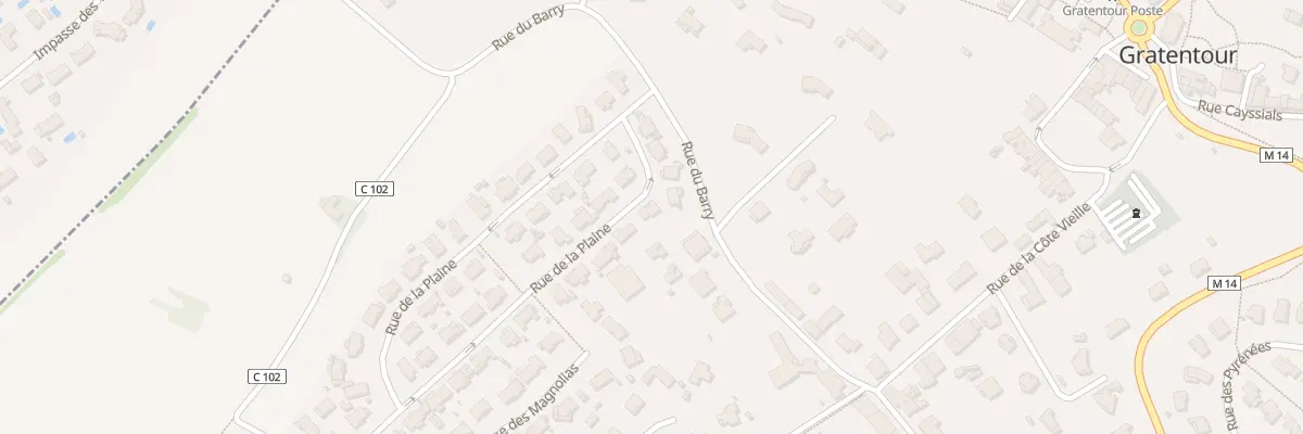 Plan du 9 Rue de la Plaine à Gratentour