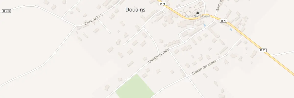 Plan du 10 Che du Vivier à Douains