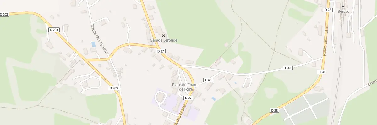 Plan du 11 Pl des Fosses à Bersac-sur-Rivalier