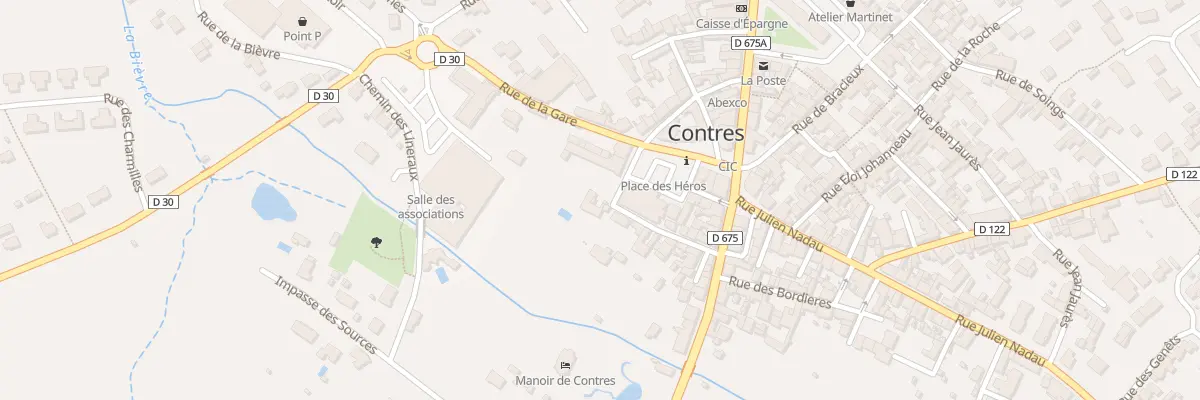 Plan du 22 Rue de l’Eglise St Cyr et Ste au Controis-en-Sologne
