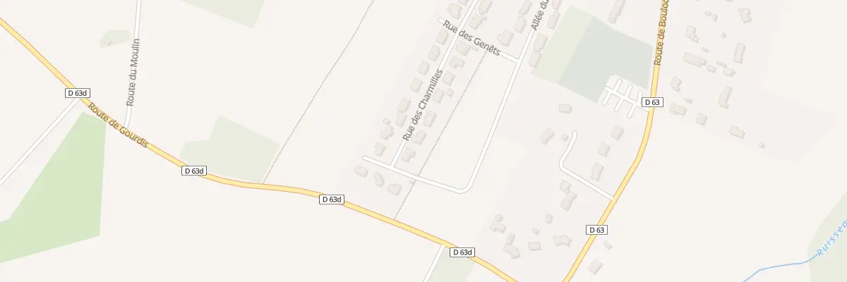 Plan du 23 Rue des Charmilles à Villaudric
