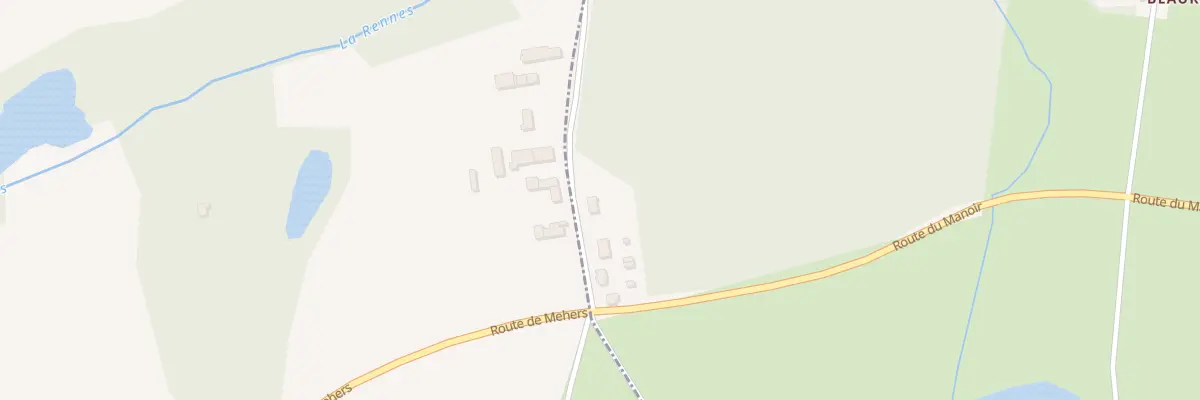 Plan du 15 Rte du Manoir à Méhers