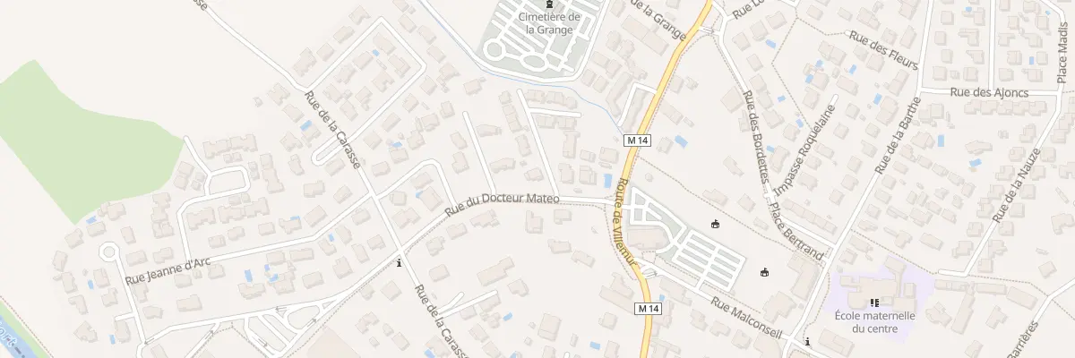 Plan du 41 Rue du Docteur Matéo à Castelginest