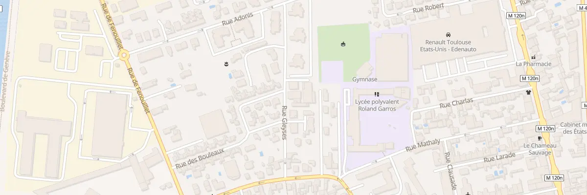 Plan du 10 Rue Gleyses à Toulouse