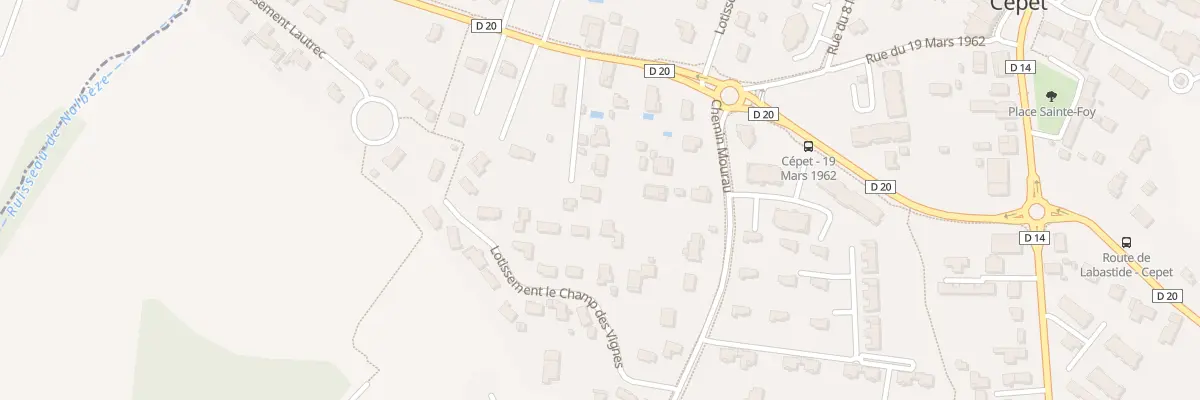 Plan du 405 Rte de Saint Sauveur à Cépet