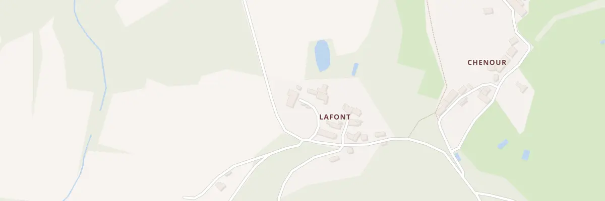 Plan du 1 Lafont à Royères