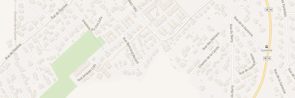 Plan du 42 Rue Flavien Genevieve Pascal à Gratentour