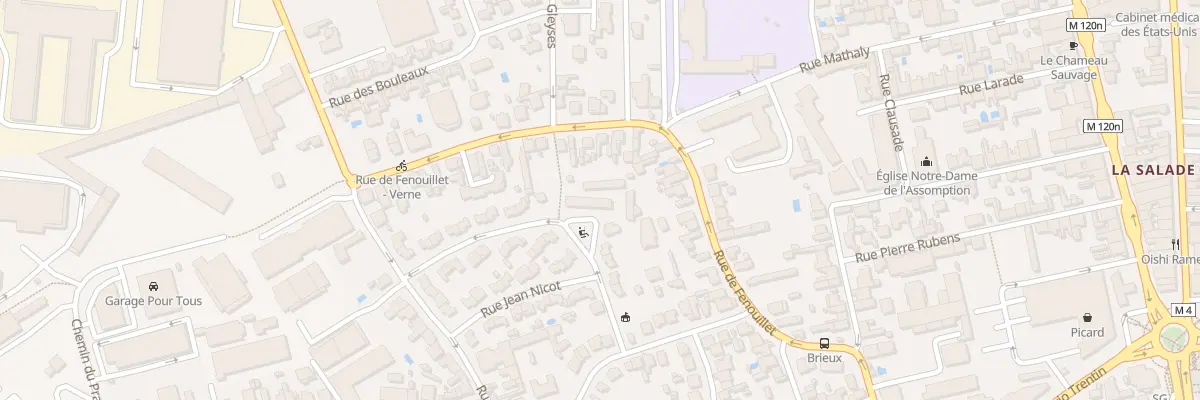 Plan du 21 Rue René Fonquerne à Toulouse