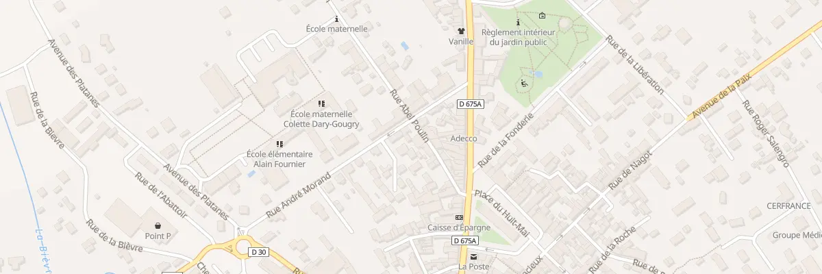 Plan du 20 Rue Abel Poulin au Controis-en-Sologne