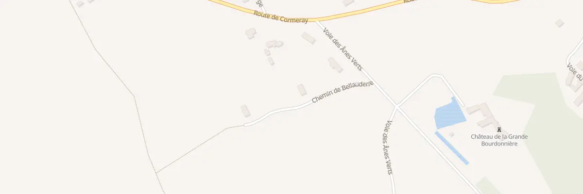 Plan du 2 Che de la Belauderie à Cheverny