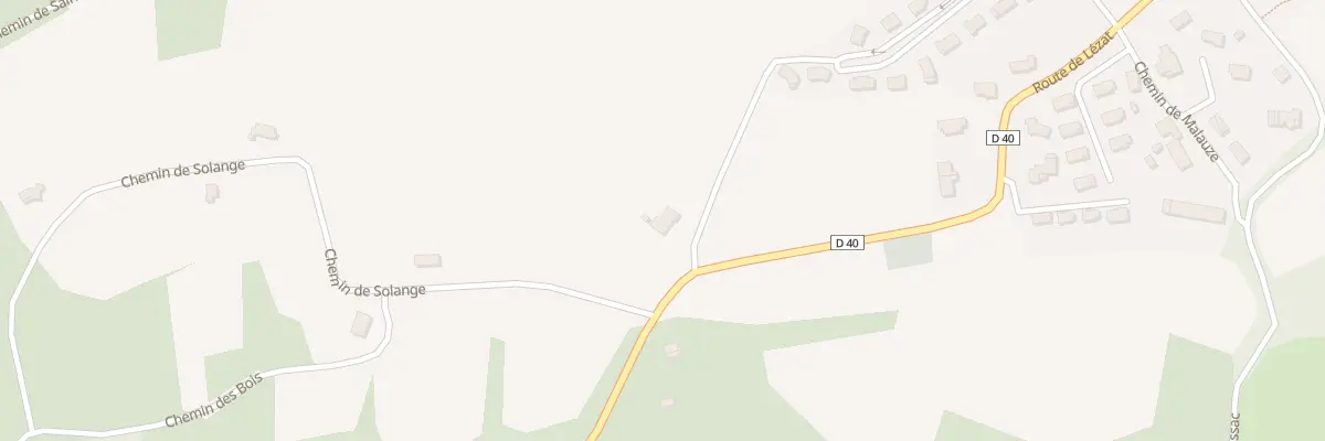 Plan du 100 Rte de Lézat à Mauressac