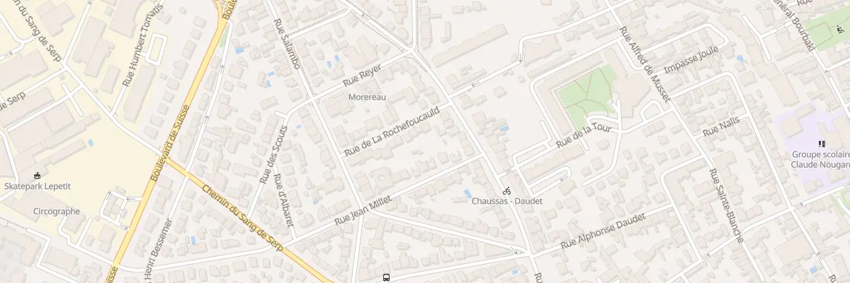 Plan du 5 Rue La Rochefoucauld à Toulouse