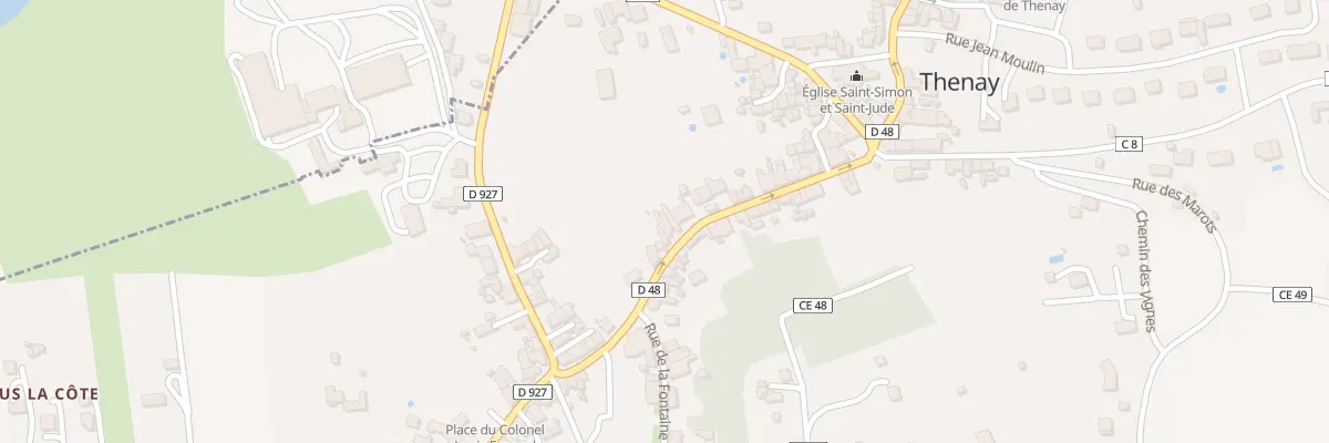 Plan du 30 Rue René d’Helbingue à Thenay