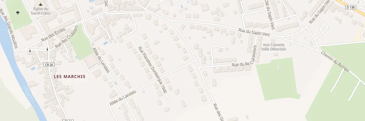 Plan du 34 Rue des Grelettes à Buzançais