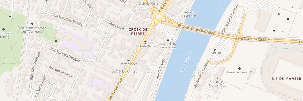 Plan du 122 Av de Muret à Toulouse