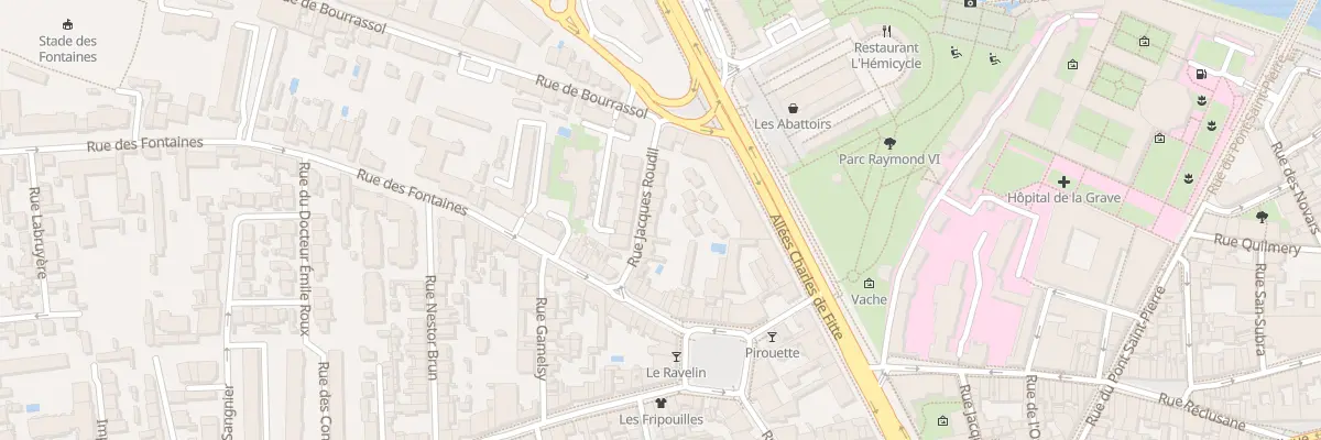 Plan du 11 Rue Jacques Roudil à Toulouse
