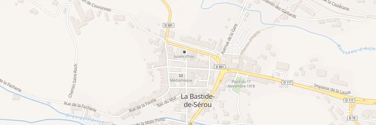 Plan du 239 Rue de la Rose à La Bastide-de-Sérou