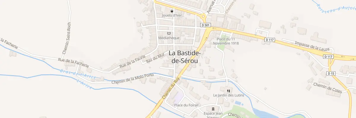 Plan du 23 Rue d’Arize à La Bastide-de-Sérou