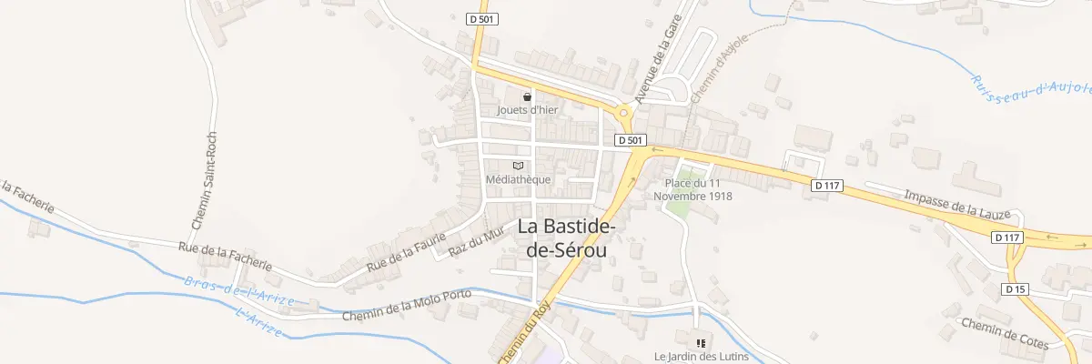Plan du 7 Rue d’Arize à La Bastide-de-Sérou