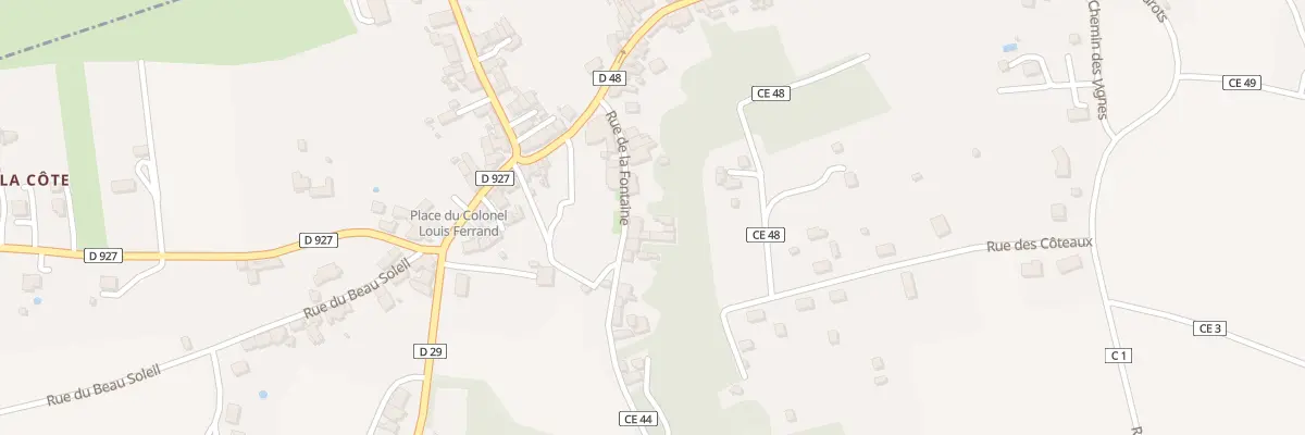Plan du 87 Rue de la Fontaine à Thenay