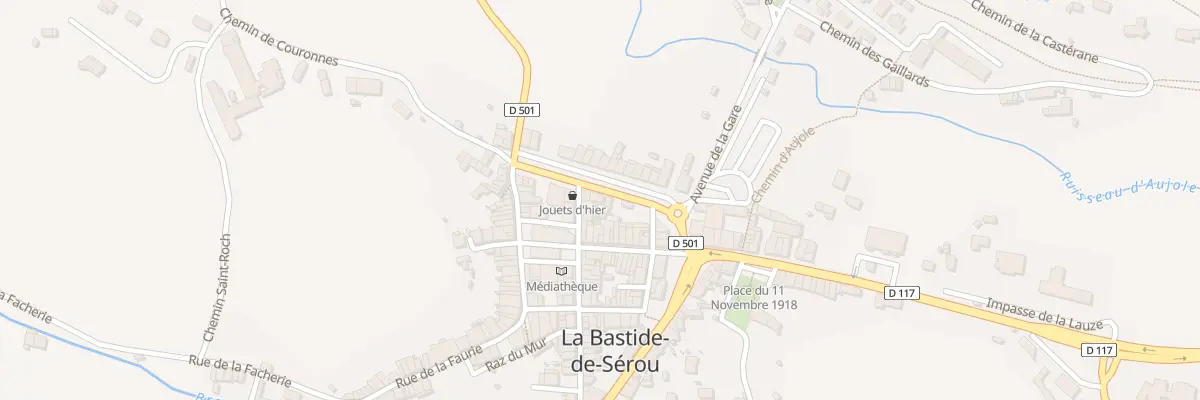Plan du 9 Prom Champ de Mars à La Bastide-de-Sérou