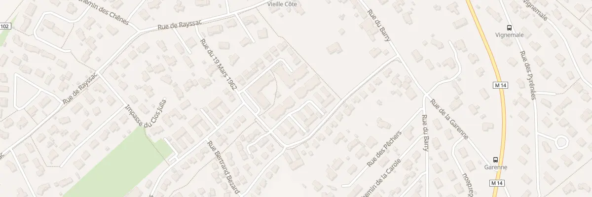 Plan du 2 Rue du 19 Mars 1962 à Gratentour