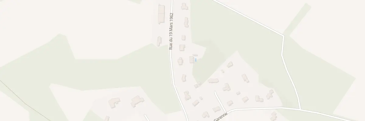 Plan du 8 Rue du Dix Neuf Mars à Villaudric