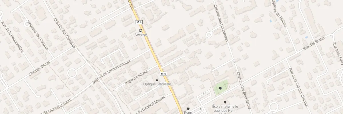 Plan du 42 Rte de Fronton à Aucamville