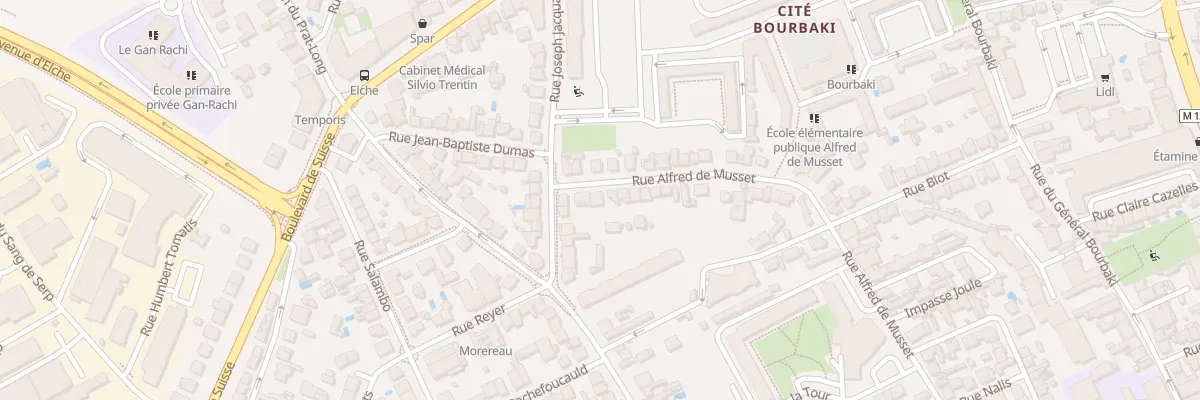 Plan du 97 Rue Alfred de Musset à Toulouse