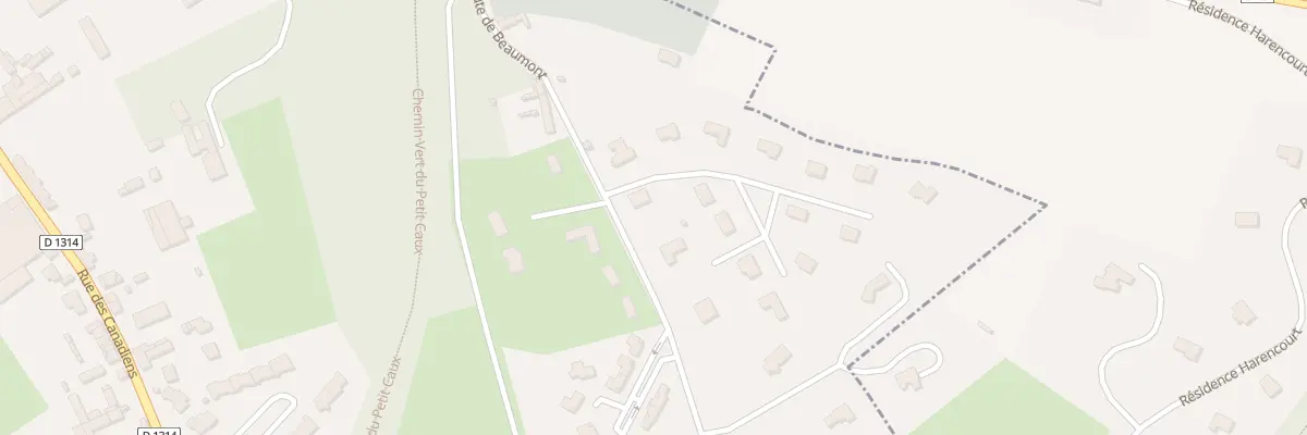 Plan du 9003 Rte de Beaumont à Eu