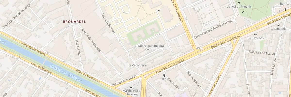 Plan du 10 Rue Pierre Salies à Toulouse