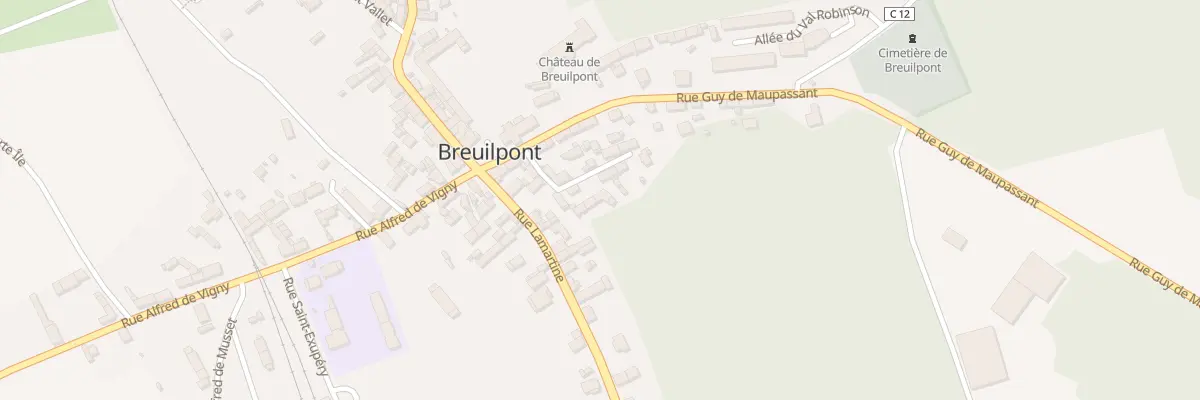 Plan du 6 Rue des Côtes à Breuilpont