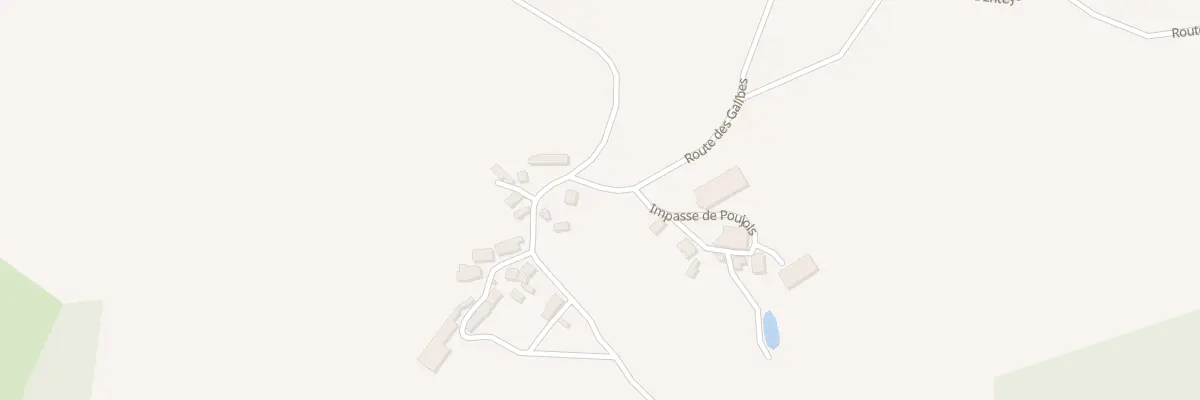 Plan du 2 Poujols à Beyssac