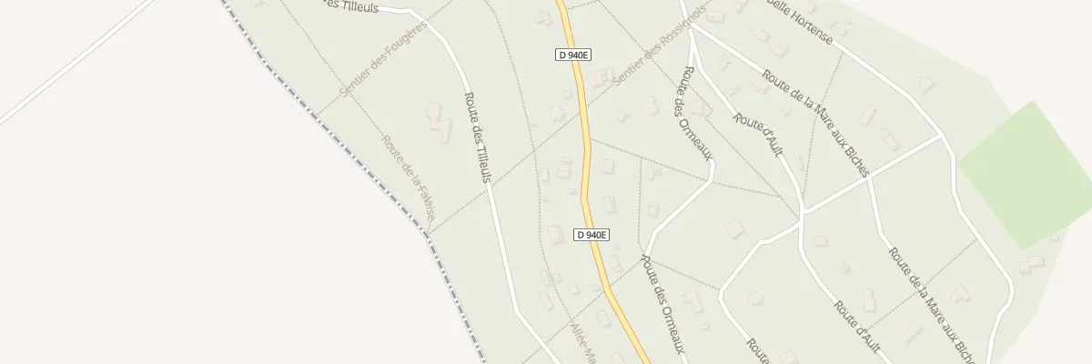 Plan du 12 Rte du Vieux Chene Cise à Ault