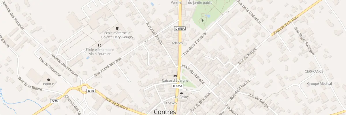 Plan du 3 Rue Abel Poulin au Controis-en-Sologne