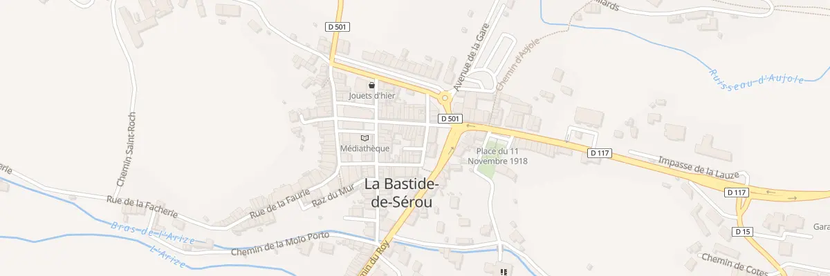 Plan du 223 Rue de la Porte de Foix à La Bastide-de-Sérou