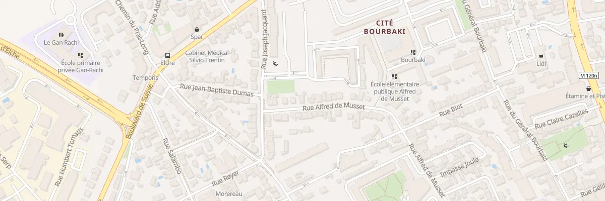 Plan du 88B Rue Alfred de Musset à Toulouse