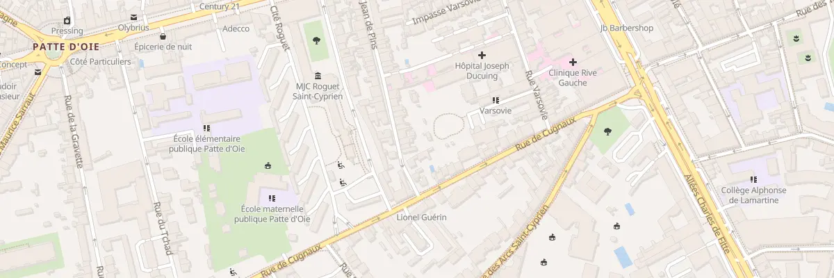 Plan du 10 Rue Jean de Pins à Toulouse
