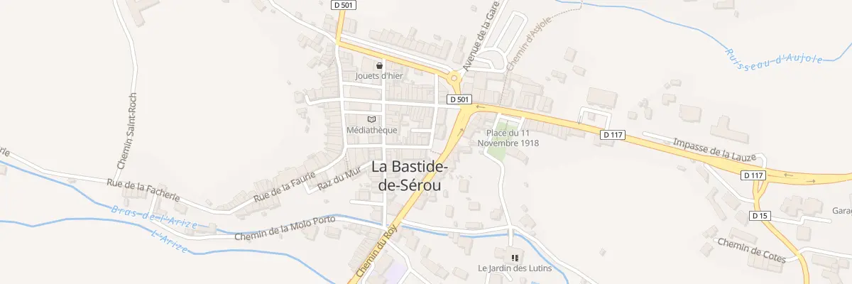 Plan du 2 Rue Basse à La Bastide-de-Sérou