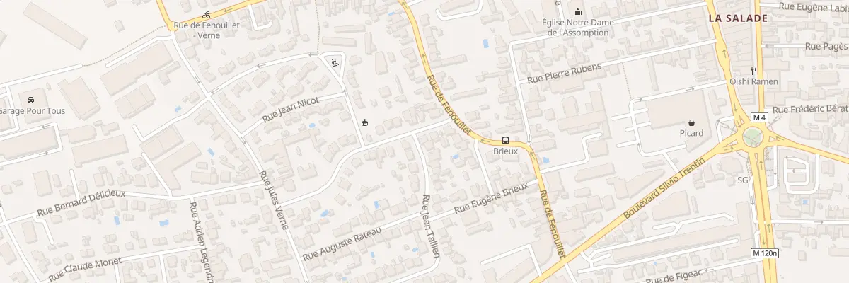 Plan du 28 Rue Emile Barrière à Toulouse