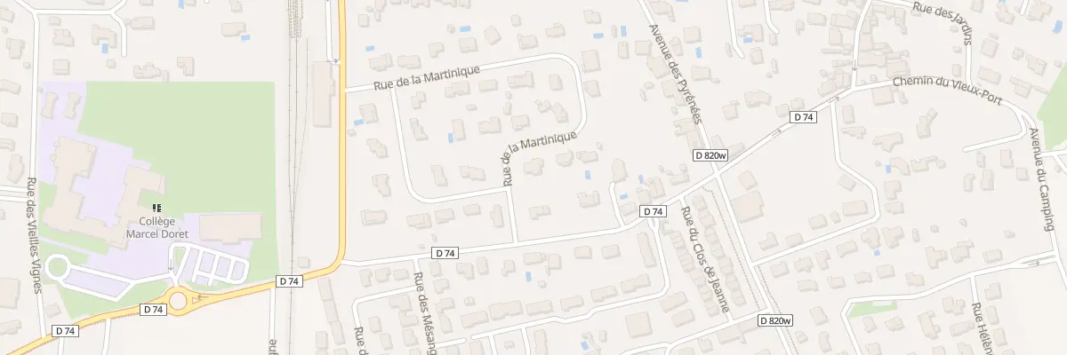 Plan du 36 Rue de la Martinique à Vernet
