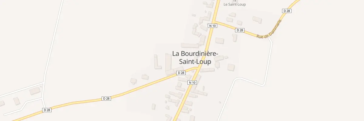 Plan du 2 Rue de Brou à La Bourdinière-Saint-Loup
