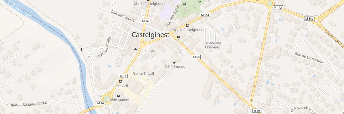 Plan du 14 Rue Magressolles à Castelginest