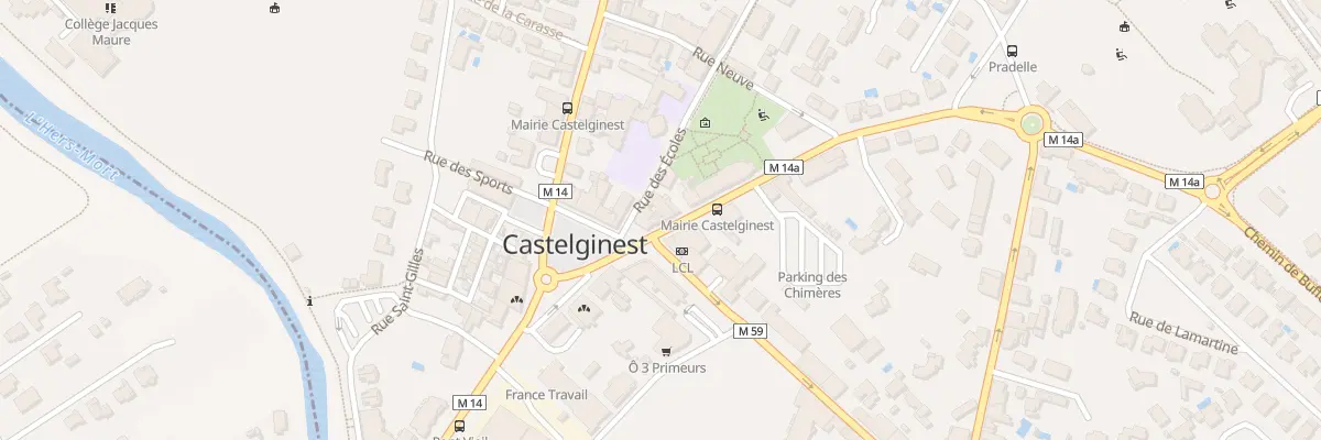 Plan du 5 Rue Pont Faure à Castelginest