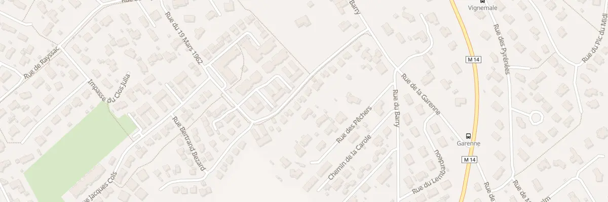 Plan du 17 Rue Flavien Genevieve Pascal à Gratentour