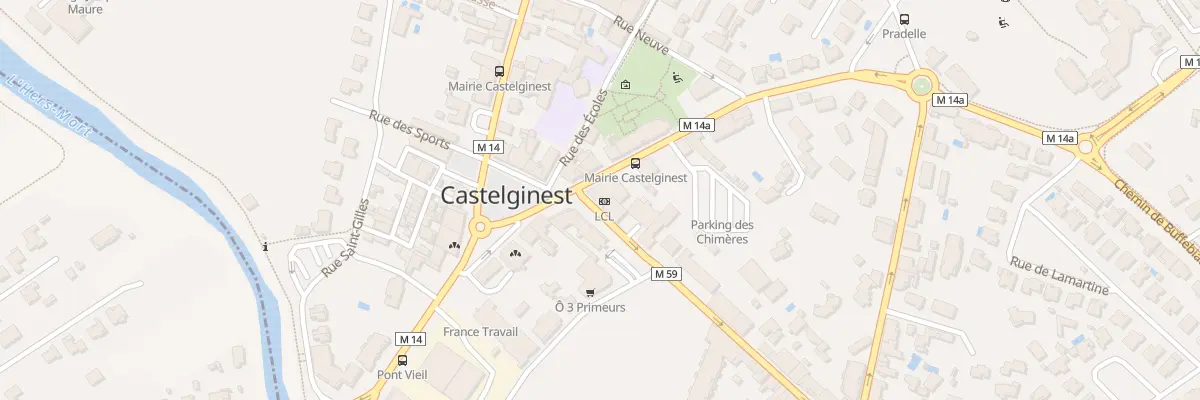 Plan du 1 Rue Magressolles à Castelginest