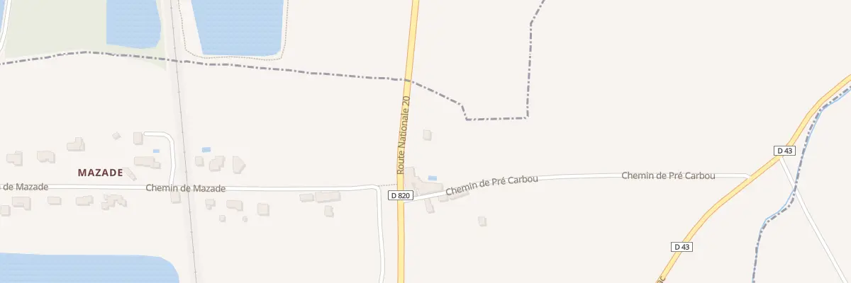 Plan du 3 Pré Carbou à Miremont