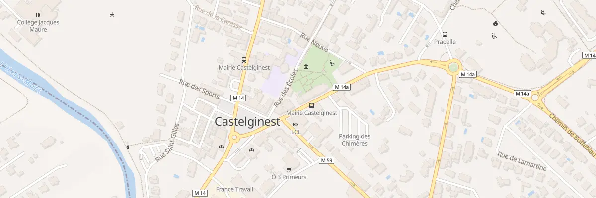 Plan du 15 Rue Pont Faure à Castelginest